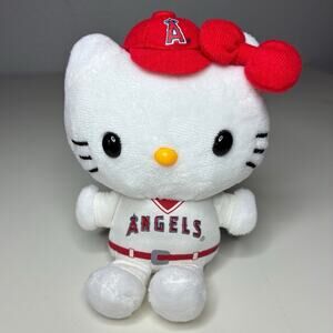 Hello Kitty Los Angeles Angels Plush 6” Sanrio MLB LA Stuffed Animal 2016